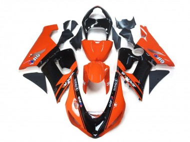 Online Naranja Negro Elf Carenado Moto Kawasaki ZX6R 2005-2006