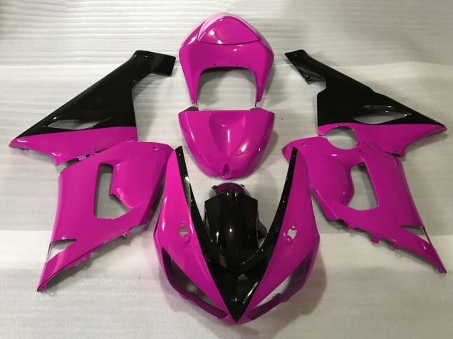 Online Rosa Negro Carenado Moto Kawasaki ZX6R 2005-2006
