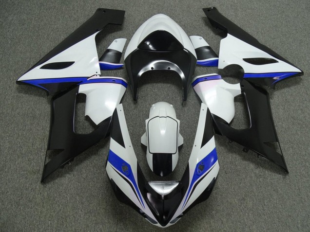 Online Blanco Negro Azul Carenado Moto Kawasaki ZX6R 2005-2006