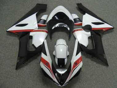 Online Blanco Negro Rojo Carenado Moto Kawasaki ZX6R 2005-2006