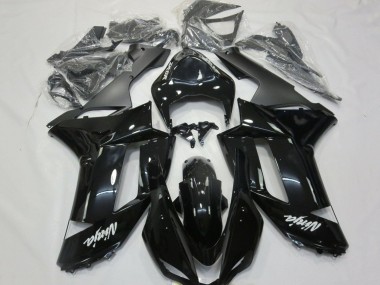 Online Negro Brillante Negro Mate Blanco Calcomanías Carenado Moto Kawasaki ZX6R 2007-2008