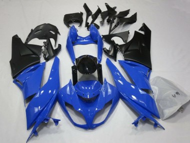 Online Azul Negro Negro Mate Carenado Moto Kawasaki ZX6R 2007-2008