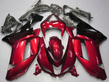 Online Rojo Caramelo Negro Carenado Moto Kawasaki ZX6R 2007-2008