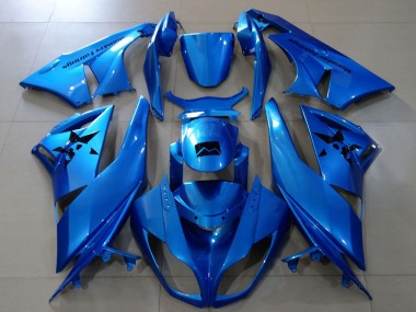 Online Azul Metalizado Carenado Moto Kawasaki ZX6R 2007-2008