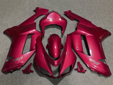 Online Rojo Chrome Carenado Moto Kawasaki ZX6R 2007-2008