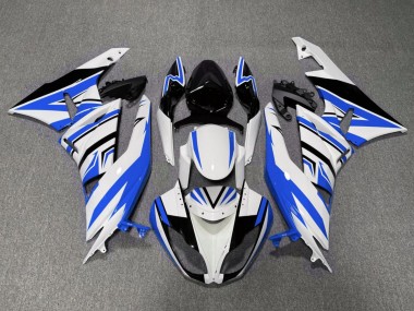 Online Blanco Azul Negro Carenado Moto Kawasaki ZX6R 2007-2008