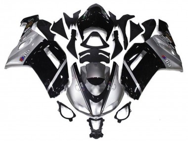 Online Plata Negro Elf Carenado Moto Kawasaki ZX6R 2007-2008