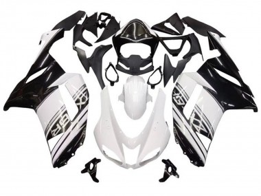 Online Blanco Negro Plata Raya Carenado Moto Kawasaki ZX6R 2007-2008