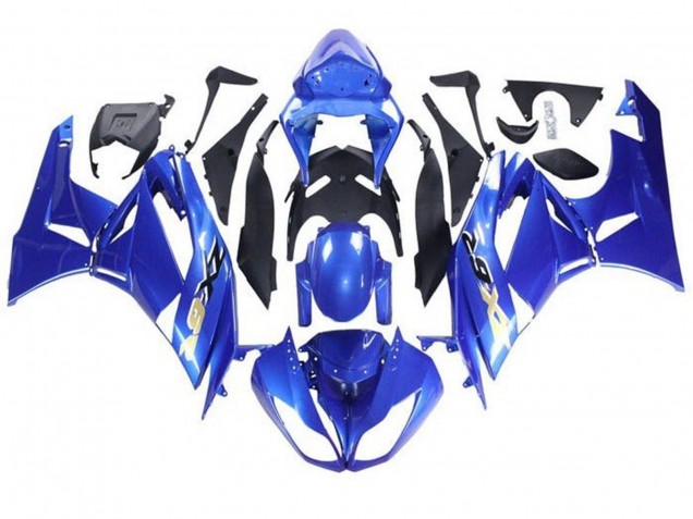 Online Azul Negro Oro Carenado Moto Kawasaki ZX6R 2009-2012