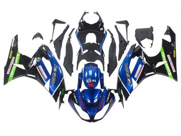 Online Azul Negro Brillante Rojo Verde Carenado Moto Kawasaki ZX6R 2009-2012
