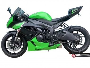 Online Verde Negro Mate Carenado Moto Kawasaki ZX6R 2009-2012