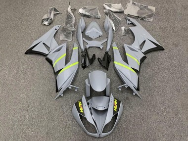 Online Gris Amarillo Raya Carenado Moto Kawasaki ZX6R 2009-2012