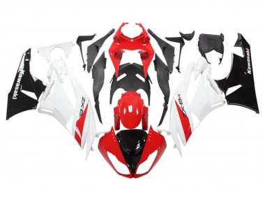 Online Rojo Blanco Negro Carenado Moto Kawasaki ZX6R 2009-2012