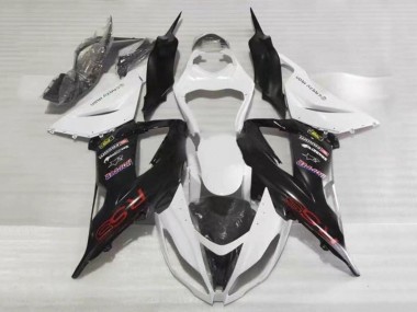 Online Blanco Negro Rojo RSS Carenado Moto Kawasaki ZX6R 2013-2018