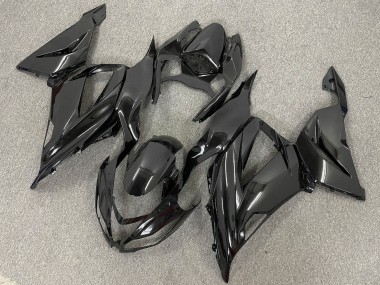 Online Negro Brillante Negro Mate Carenados Moto Kawasaki ZX6R 2013-2018