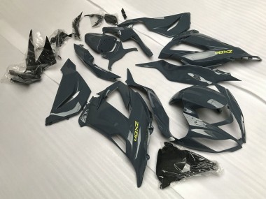 Online Gris Oscuro Amarillo Carenado Moto Kawasaki ZX6R 2013-2018