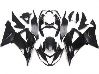 Online Negro Brillante Negro Mate Kits Carenados Moto Kawasaki ZX6R 2013-2018