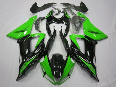 Online Verde Negro Brillante Carenado Moto Kawasaki ZX6R 2013-2018