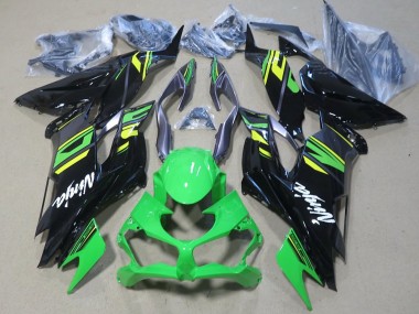 Online Verde Amarillo Negro Brillante Carenado Moto Kawasaki ZX6R 2019-2022