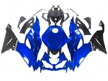 Online Azul Negro Brillante Carenado Moto Kawasaki ZX6R 2019-2022