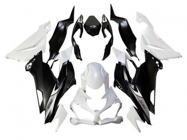 Online Blanco Negro Mate Carenado Moto Kawasaki ZX6R 2019-2022