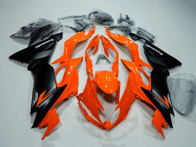 Online Naranja Negro Mate Carenado Moto Kawasaki ZX6R 2019-2022