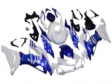 Online Blanco Azul Carenado Moto Kawasaki ZX6R 2019-2022
