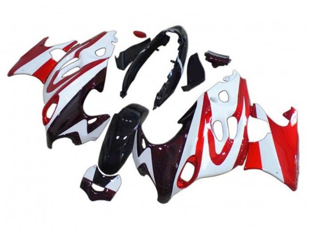 Online Negro Brillante Blanco Rojo Carenado Moto Suzuki GSX600F/GSX750F 2004-2006