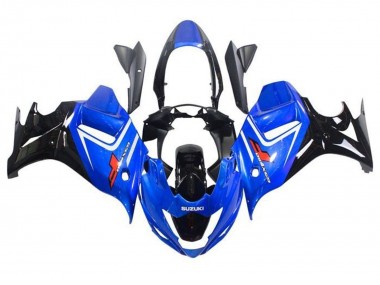 Online Azul Blanco Negro Brillante Carenado Moto Suzuki GSX650F 2008-2013