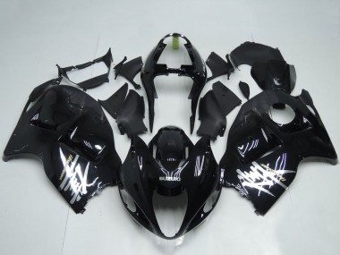 Online Negro Brillante Blanco Calcomanía Carenado Moto Suzuki GSXR 1300 Hayabusa 1996-2007