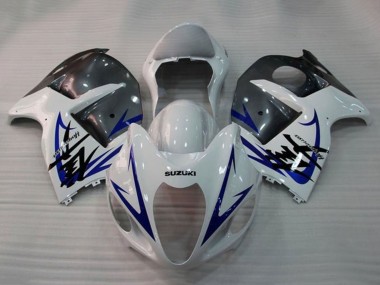 Online Carenados Moto Suzuki GSXR 1300 Hayabusa 2008-2020 - Blanco Azul Gris