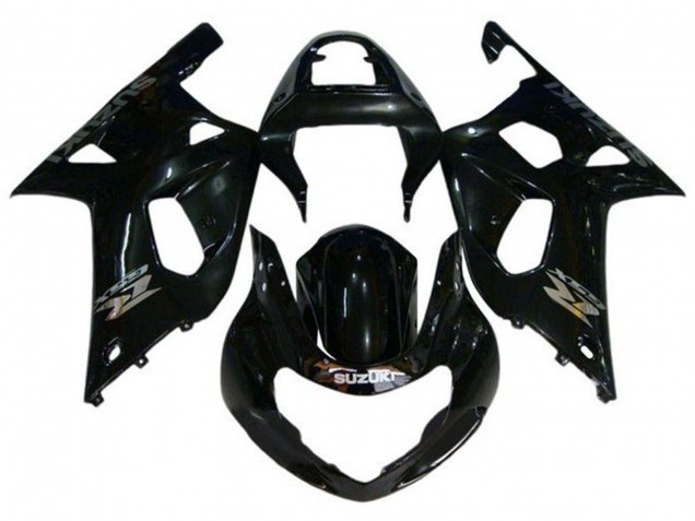 Online Negro Brillante Chrome Carenado Moto Suzuki GSXR1000 2000-2002