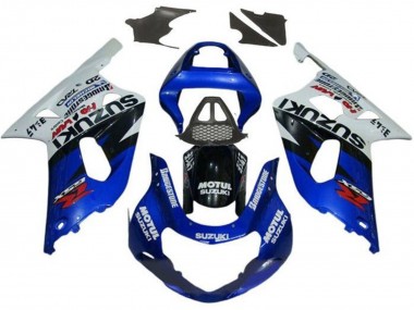 Online Blanco Rojo Azul Negro Rojo Carenado Moto Suzuki GSXR1000 2000-2002