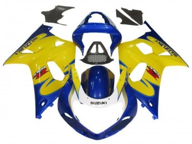 Online Amarillo Azul Tribal Carenado Moto Suzuki GSXR1000 2000-2002