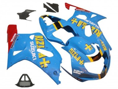 Online Azul Amarillo Rojo Rizla Carenado Moto Suzuki GSXR1000 2000-2002
