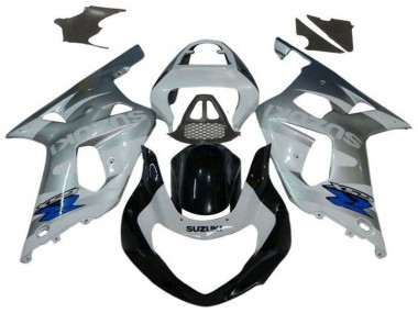 Online Plata Blanco Negro Brillante Azul Carenado Moto Suzuki GSXR1000 2000-2002