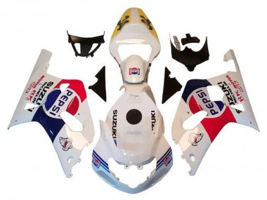 Online Blanco Rojo Azul Pepsi Carenado Moto Suzuki GSXR1000 2000-2002