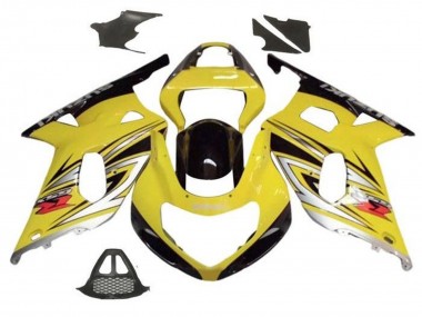 Online Amarillo Plata Negro Brillante Carenado Moto Suzuki GSXR1000 2000-2002