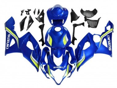 Online Azul Amarillo Blanco Carenado Moto Suzuki GSXR 1000 2005-2006