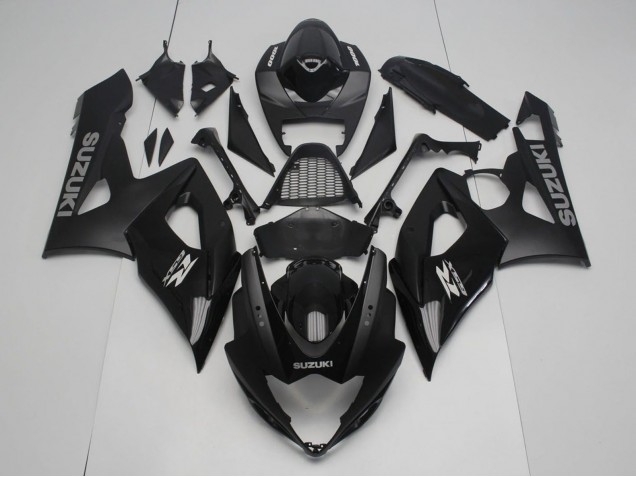 Online Negro Brillante Negro Mate Carenados Moto Suzuki GSXR 1000 2005-2006