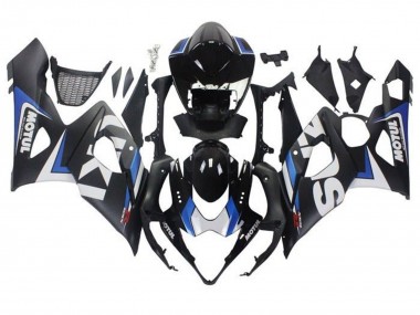 Online Negro Mate Azul Blanco Carenado Moto Suzuki GSXR 1000 2005-2006