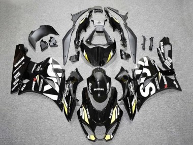 Online Negro Blanco Amarillo Carenado Moto Suzuki GSXR1000 2017-2024