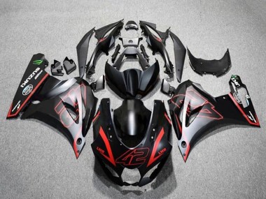 Online Negro Mate Rojo 42 Carenado Moto Suzuki GSXR1000 2017-2024