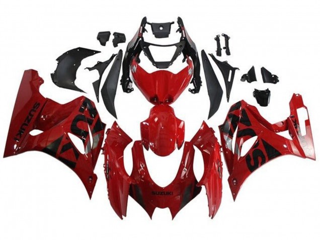 Online Rojo Negro Plata Carenado Moto Suzuki GSXR1000 2017-2024