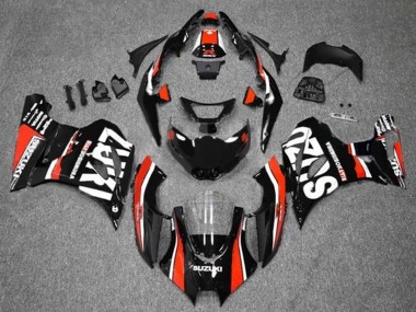 Online Negro Rojo Blanco Raya Carenado Moto Suzuki GSXR1000 2017-2024