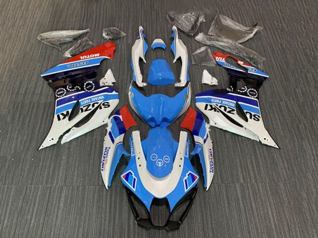 Online Blanco Azul Raya Rojo Motul Carenado Moto Suzuki GSXR1000 2017-2024