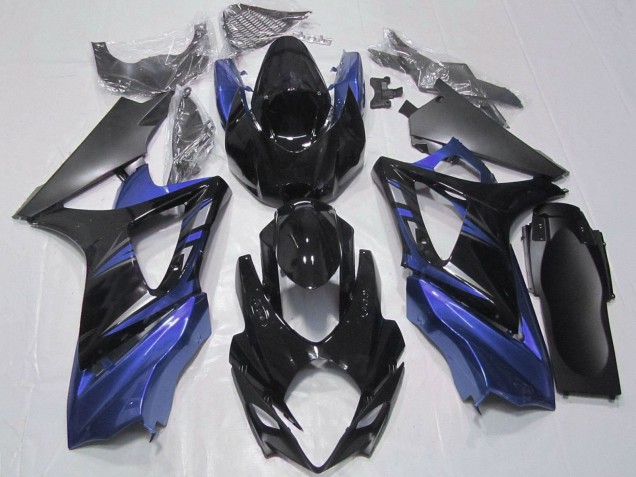 Online Negro Brillante Negro Mate Kit Carenado Moto Suzuki GSXR 1000 2007-2008