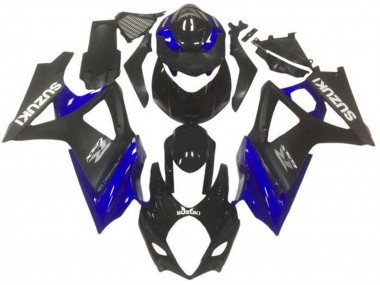 Online Negro Brillante Negro Mate Azul Gris Carenado Moto Suzuki GSXR 1000 2007-2008