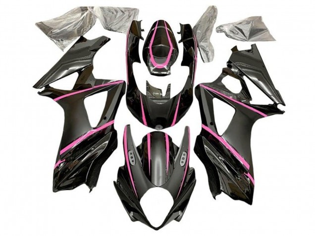 Online Negro Mate Rosa Carenado Moto Suzuki GSXR 1000 2007-2008