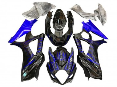 Online Negro Azul Llama Carenado Moto Suzuki GSXR 1000 2007-2008
